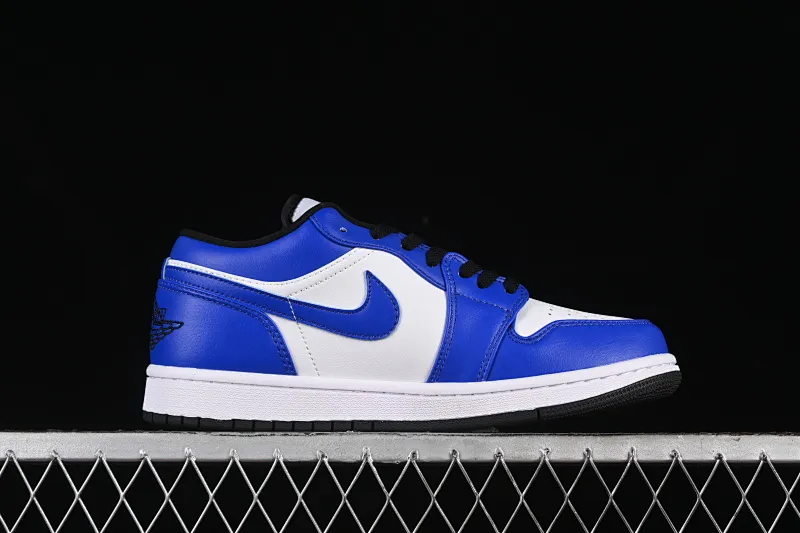 All categories Air Jordan Jordan series basketball shoes Air Jordan 1 Low Z version Air Jordan 1 Low AJ1 Joe 1 white and blue low-top retro basketball shoes 553558-124